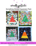 Woollypetals Something Wicked Expansion Pack quilt designs featuring triangular shapes