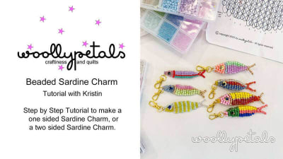 Beaded Sardine Charm Tutorial