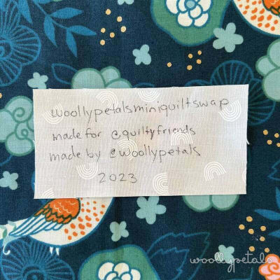Woollypetals Mini Quilt Swap Labels