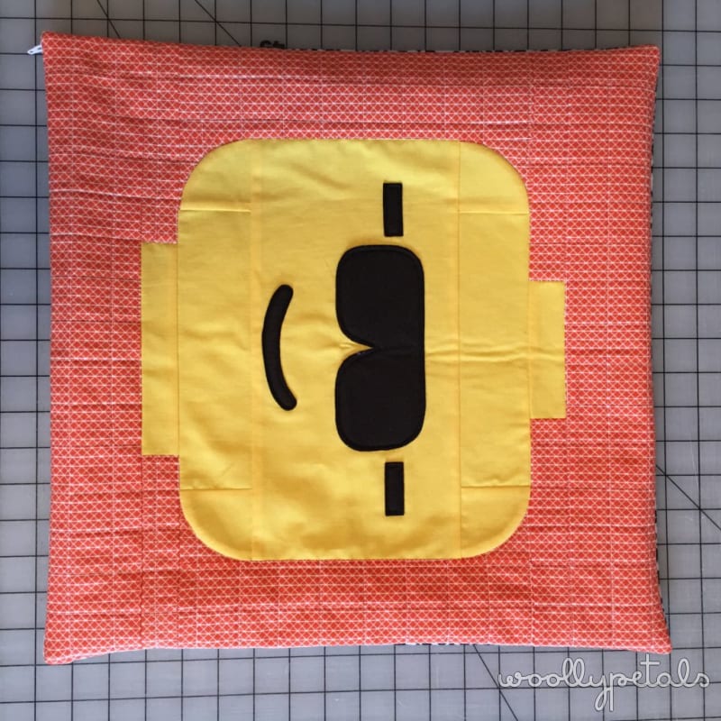 woollypetals block man pillowcase