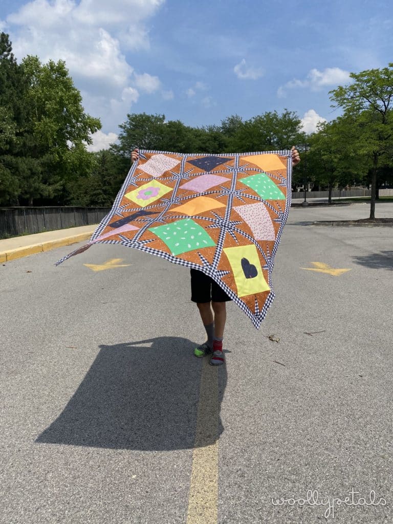 Baby Applique Sparked Quilt by woollypetals