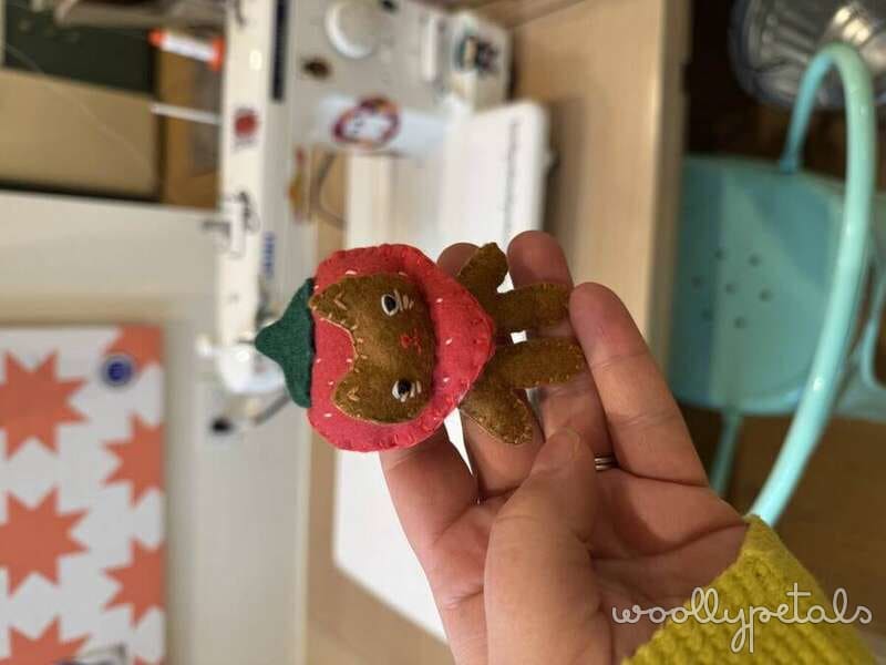 Lemon Crochet Trivet by StitchenGiggles held in hand