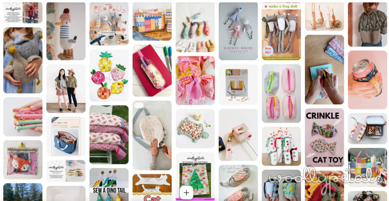 Woollypetals Sewing Gift Guide 2025 collage showing handmade sewing and craft projects