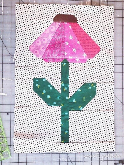 Echinacea Quilt Block